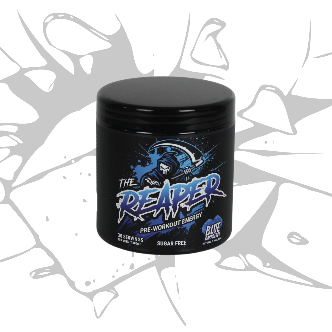 the reaper pre work out energy blue rasberry