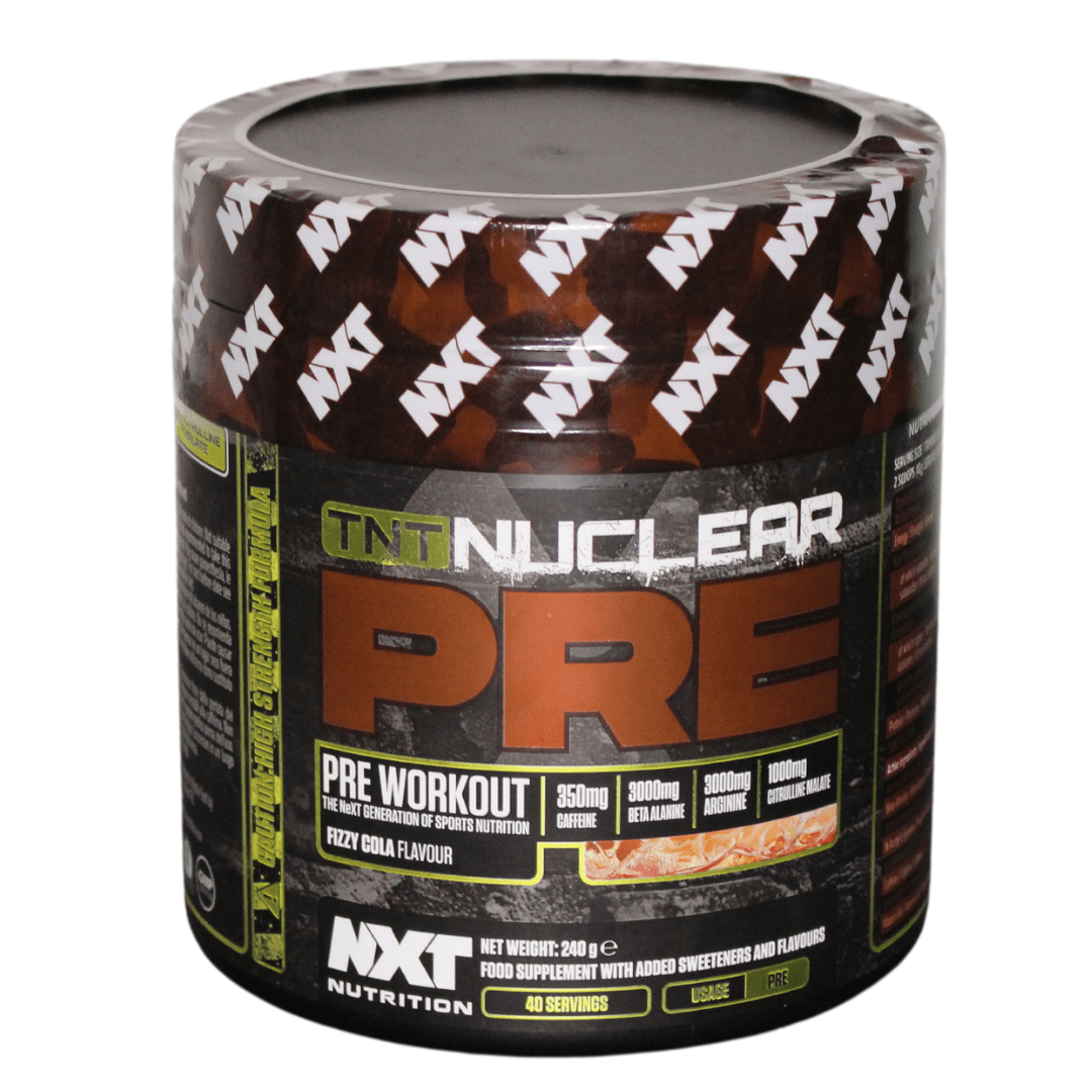 nxt tnt nuclear pre workout fizzy cola