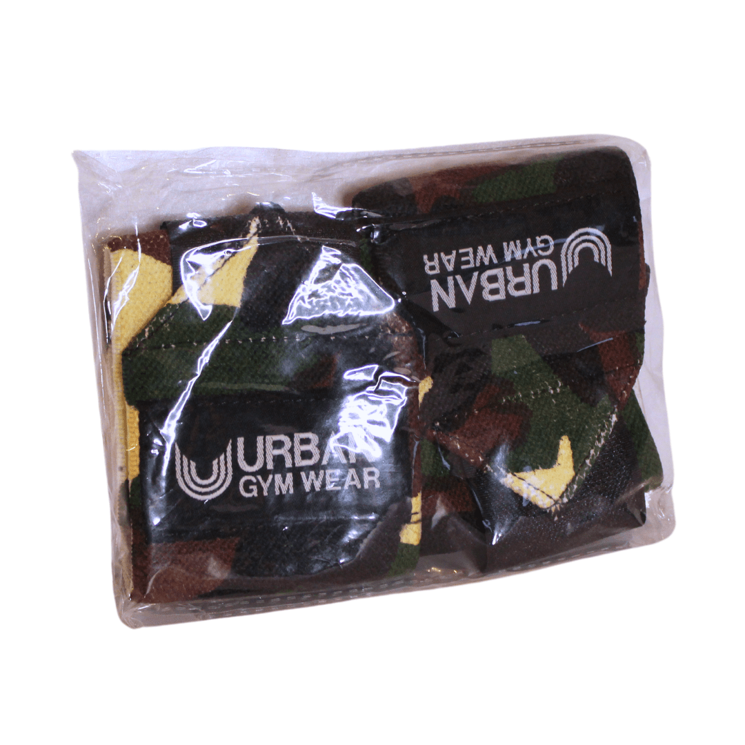 Urban Gym Wear Woodland Camo Wrist Wraps - Image 2