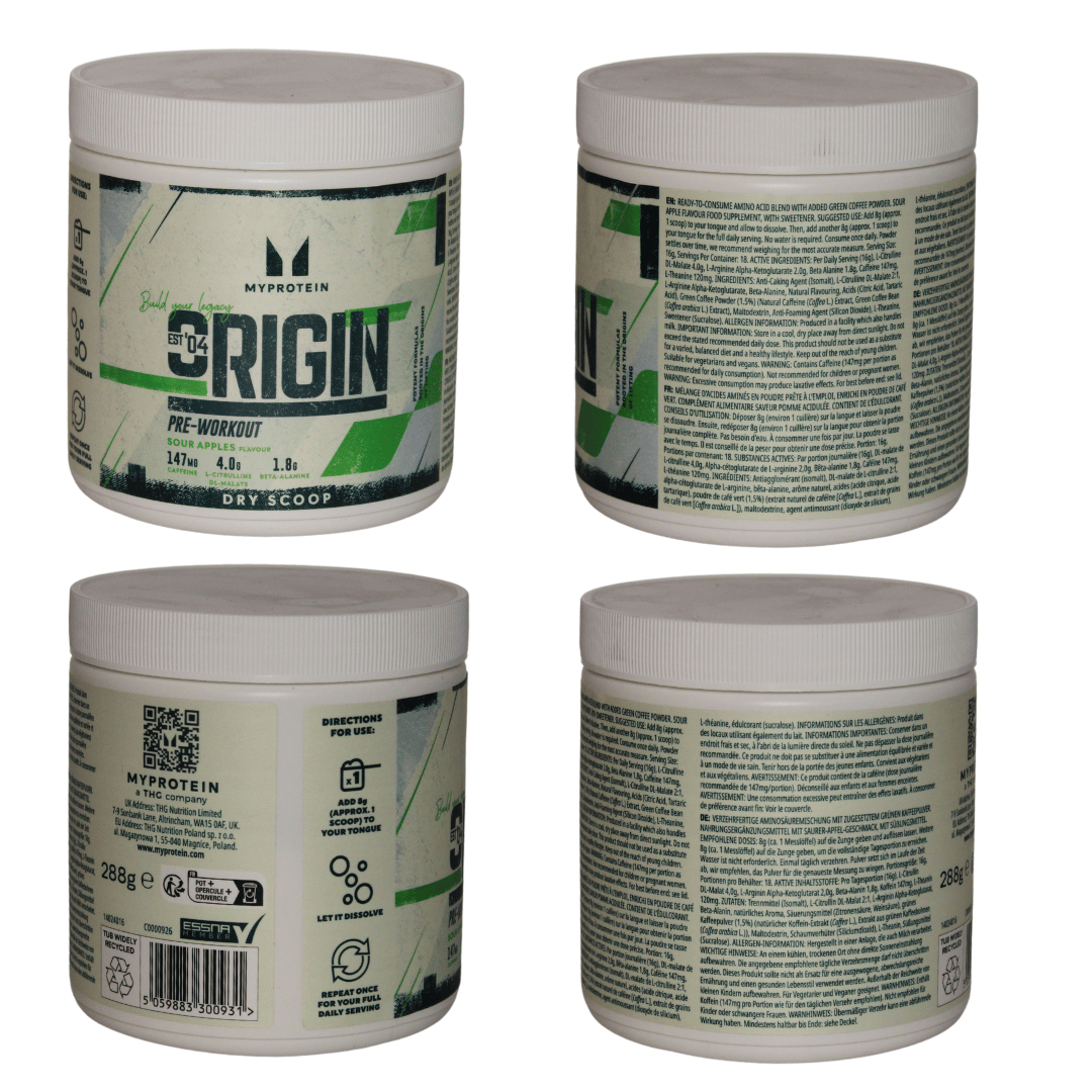 MyProtein Origin Pre-Workout Dry Scoop - Image 2