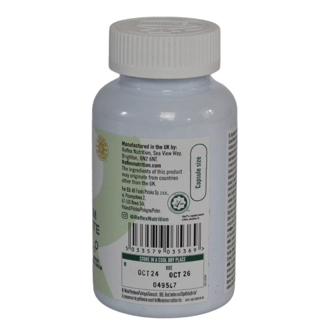 Reflex Nutrition Magnesium Bisglycinate 90 Capsules - Image 3