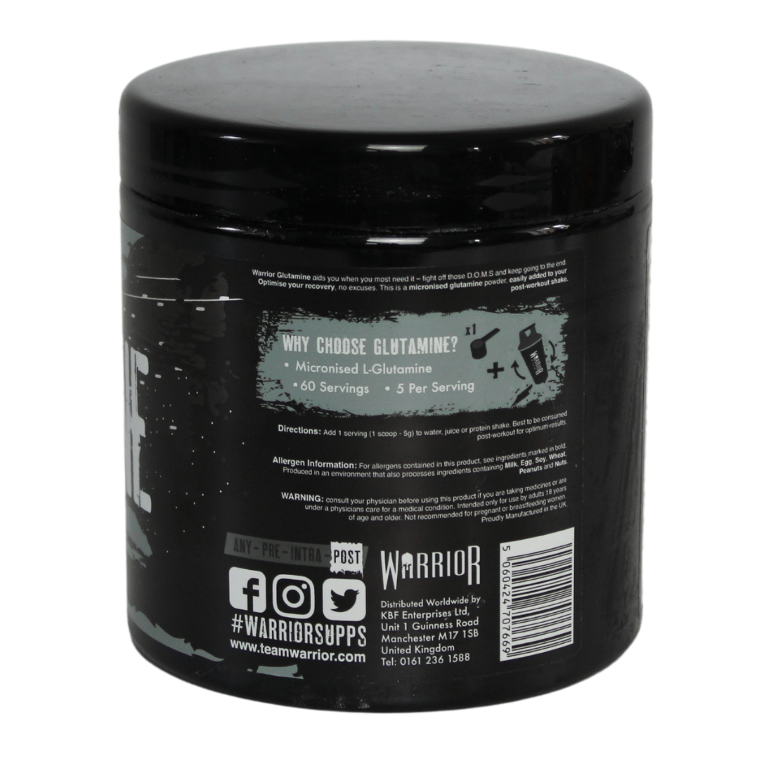 Warrior Glutamine – Micronised L-Glutamine (Unflavoured) – 300g - Image 2