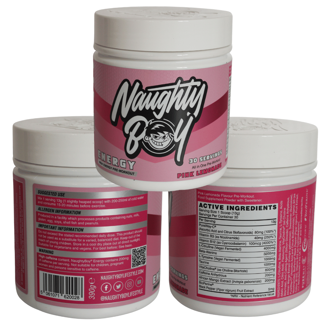 Naughty Boy Energy Pre Workout 390g - Image 7