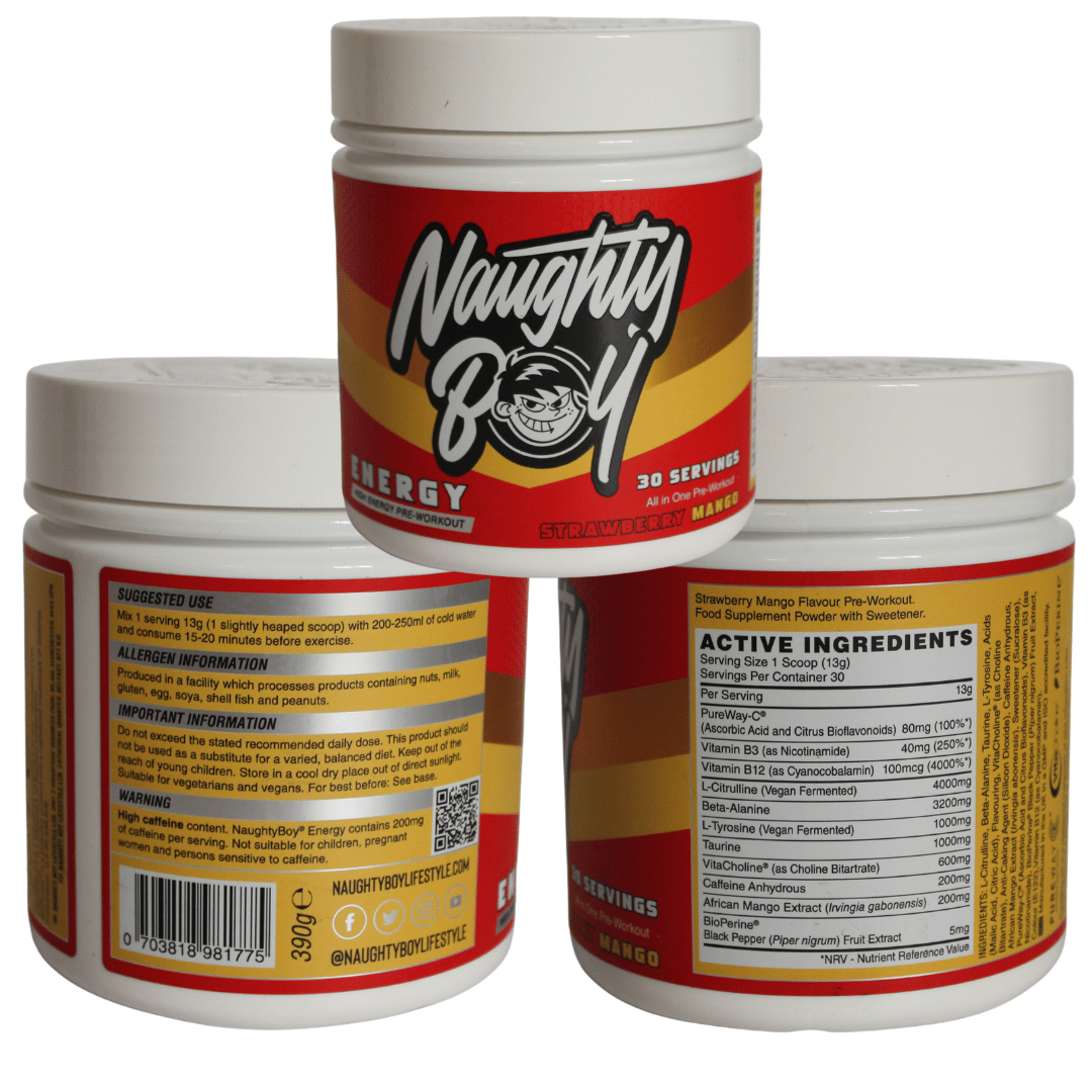 Naughty Boy Energy Pre Workout 390g - Image 9