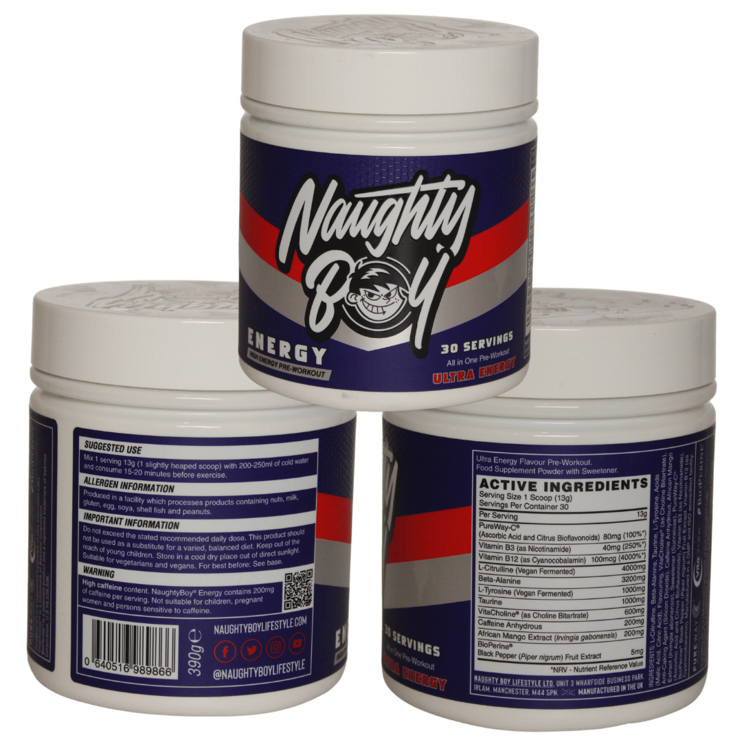 Naughty Boy Energy Pre Workout 390g - Image 3