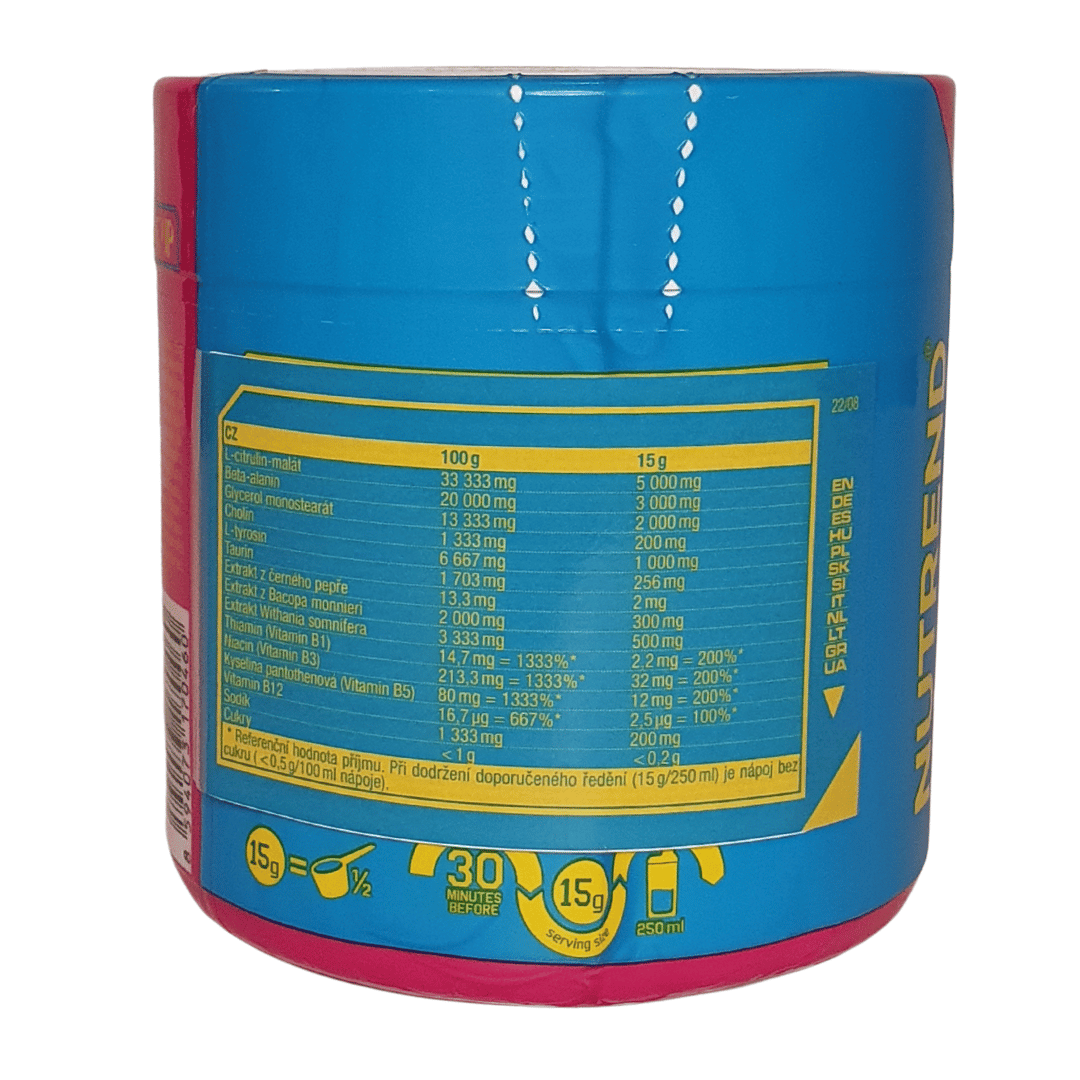 Nutrend Pump Pre-Workout 225g - Image 3