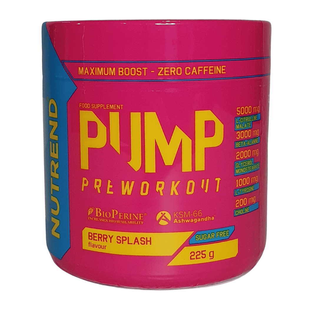 nutrend pump pre workout berry splash