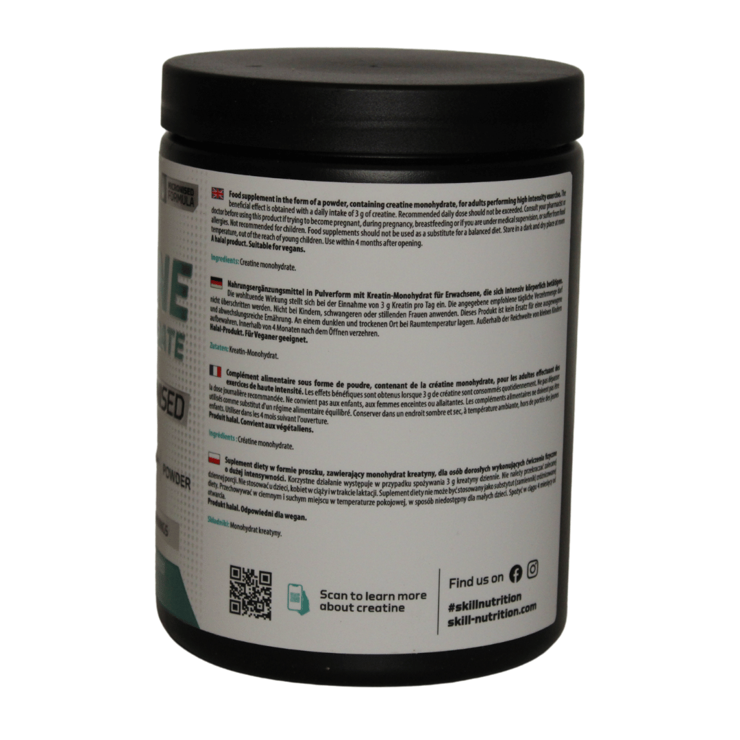 Skill Nutrition Creatine Monohydrate 5000mg (Unflavoured) 300g Tub - Image 3