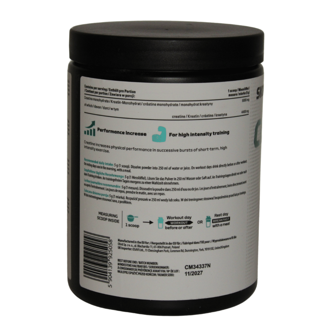 Skill Nutrition Creatine Monohydrate 5000mg (Unflavoured) 300g Tub - Image 2