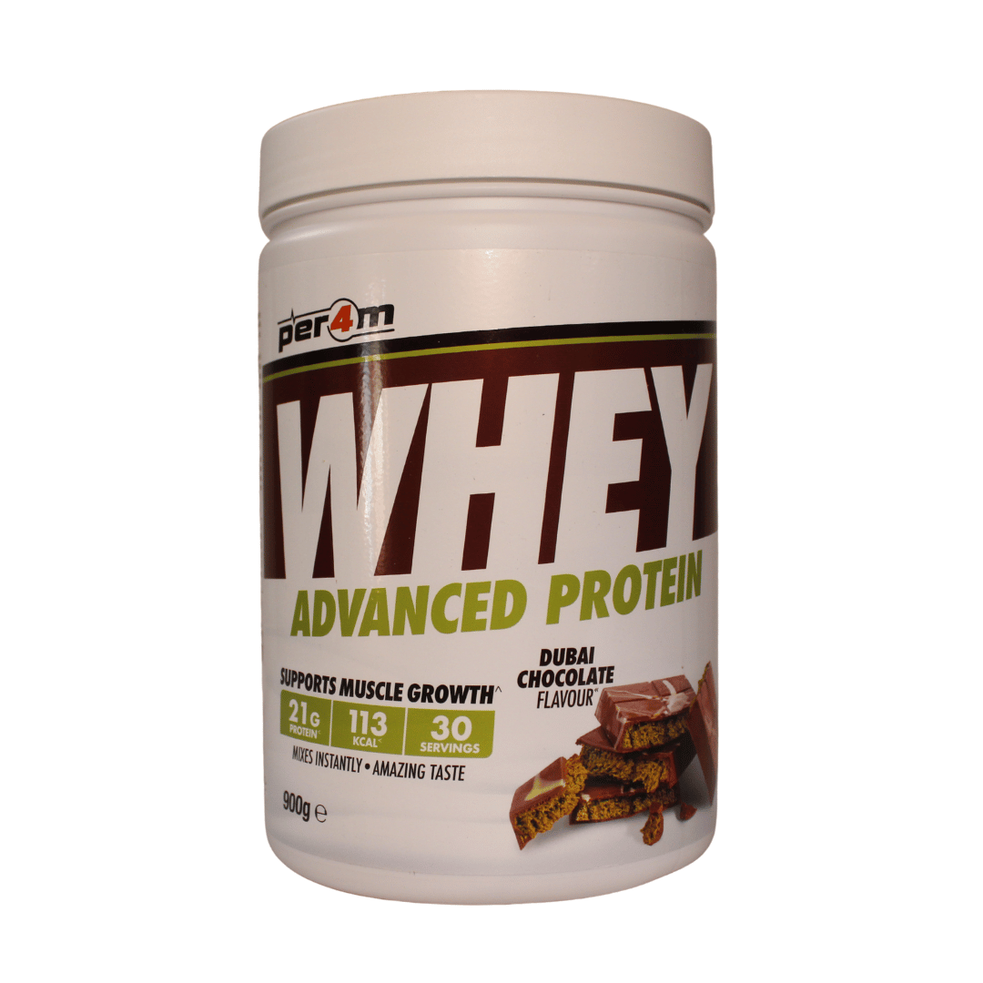 per4m whey protein dubai chocolate sides