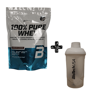 BioTechUSA 100% Pure Whey Protein + Free Shaker